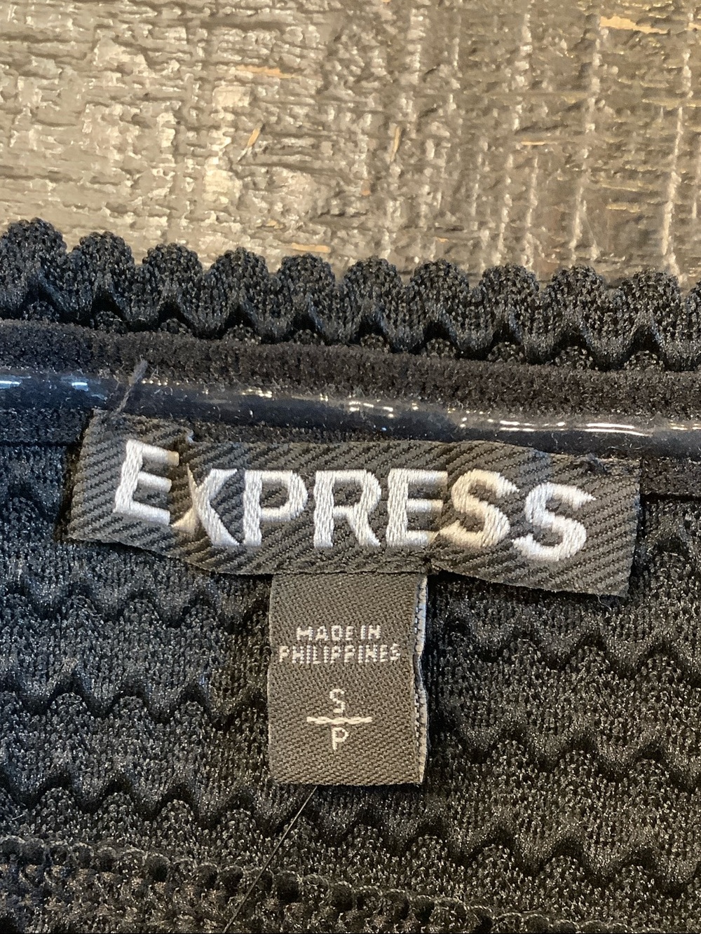 Express Strapless Black Dress with Black&White Patterned Skirt (NWT) - Picture 3 of 8